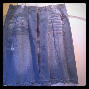 Lane Bryant denim skirt
